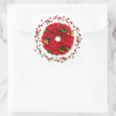 ステッカー、ラベル – バラ スクエアシール (バッグ)