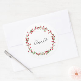 ステッカー、ラベル – バラ ラウンドシール