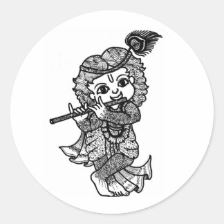 ステッカー・リトル・クリシュラ ラウンドシール