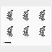 ステッカー・リトル・クリシュラ ラウンドシール (シート)