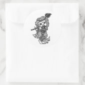 ステッカー・リトル・クリシュラ ラウンドシール (バッグ)