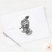 ステッカー・リトル・クリシュラ ラウンドシール (封筒)