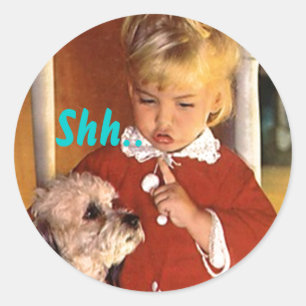 ステッカー…レトロシークレットサプライズパーティーシール ラウンドシール