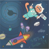 ステッカー – 天の川 シール (正面)