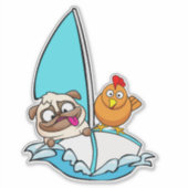 ステッカー。小さな雛 シール (正面)