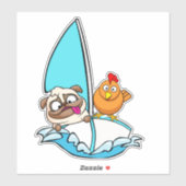 ステッカー。小さな雛 シール (シート)