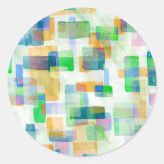 ステッカー |建物ブロックPink Seaoam