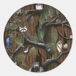 ステッカー「樹皮」 ラウンドシール