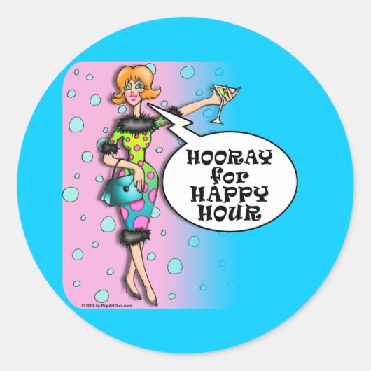 ステッカー – 水玉模様マルティニディヴァ (正面)