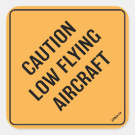 ステッカー – 注意Low 飛んでいる Aircraft