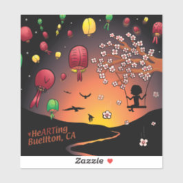 ステッカー – 流れ中 シール