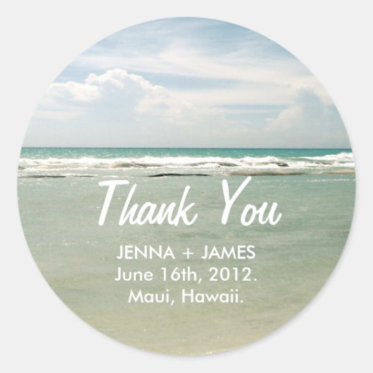 ステッカー//目的地の結婚式 ラウンドシール (正面)