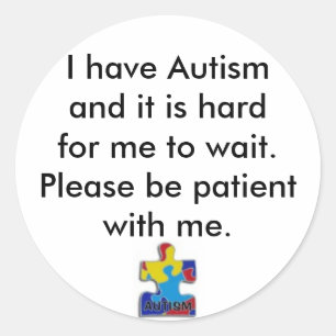 ステッカー、私にそれによってがhardfor私…であるAutismandがあります ラウンドシール