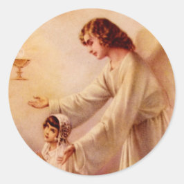 ステッカー：私のハートがあなたを認識 ラウンドシール