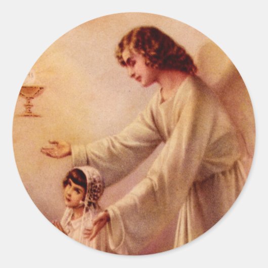 ステッカー:私のハートがあなたを認識 ラウンドシール (正面)