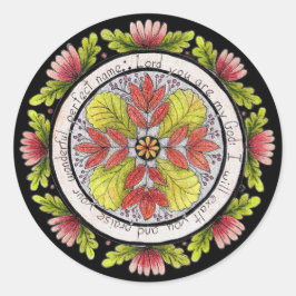 ステッカー「私の神さま主」 ラウンドシール