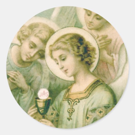 ステッカー:私の魂はベールを借りる ラウンドシール (正面)