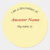 ステッカー – 私は… (正面)