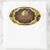 ステッカー – 秋の幸せな感謝祭 (バッグ)