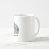 ステッカー 自然と山々を探索 コーヒーマグカップ (正面右)
