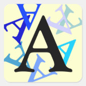 ステッカー – 複数文字 (正面)