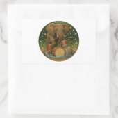 ステッカー：遊エレファントの太鼓を水槽に 長方形シール (バッグ)