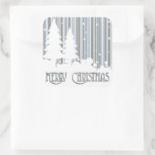 ステッカー – 青&グレー – 星&雪 (バッグ)