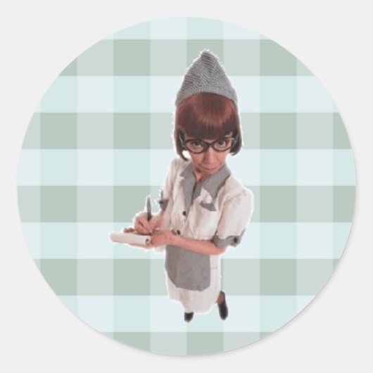 ステッカー – 1950レトロDINER GAL (正面)