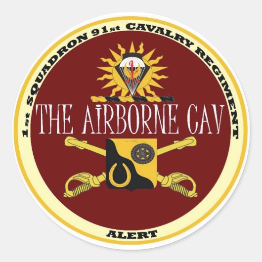 ステッカー – 1-91st Airborne Cav (正面)