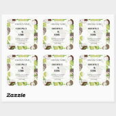 ステッカー#4製品ラベルギフト石鹸&キャンドル スクエアシール (シート)