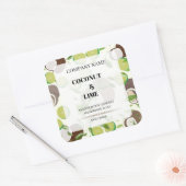 ステッカー#4製品ラベルギフト石鹸&キャンドル スクエアシール (封筒)