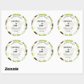 ステッカー#5製品ラベルギフト石鹸&キャンドル ラウンドシール (シート)