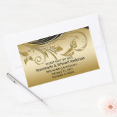 ステッカー – 50周年結婚日付を保存 (封筒)