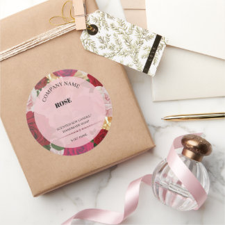 ステッカー#6製品ラベルギフト石鹸&キャンドル ラウンドシール