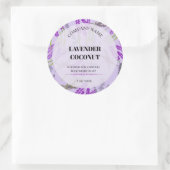 ステッカー#8製品ラベルギフトソープ&キャンドル ラウンドシール (バッグ)