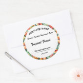 ステッカー、#9ギフトろうそく石けんラベル編集可能カード ラウンドシール (封筒)