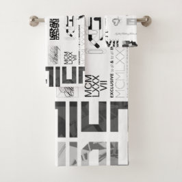 ステッカー[BLK/GRY] バスタオルセット