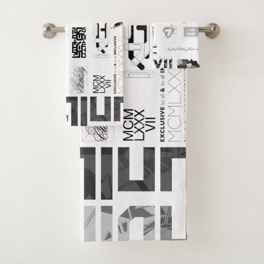 ステッカー[BLK/GRY] バスタオルセット (インサイチュ)