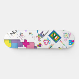 ステッカー[CMYK/RNBW]スケートボード スケートボード