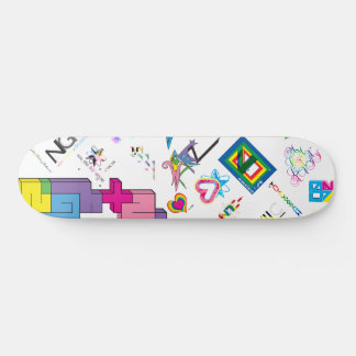 ステッカー[CMYK/RNBW]スケートボード スケートボード