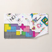 ステッカー[CMYK/RNBW]タオル バスタオルセット (ハンドタオル)