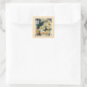 ステッカー – Creamy Yellow Roses in Lace (バッグ)