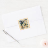 ステッカー – Creamy Yellow Roses in Lace (封筒)