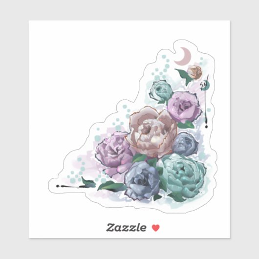 ステッカー✩Doodles™ | 芍薬 シール (シート)