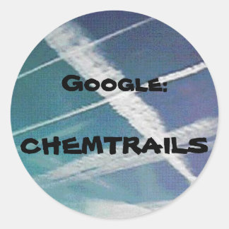 ステッカー： Google Chemtrails ラウンドシール