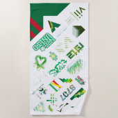 ステッカー[GRN] ビーチタオル (正面)