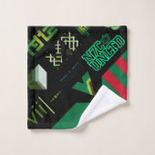 ステッカー[GRN] v1.5 バスタオルセット (ウォッシュタオル)