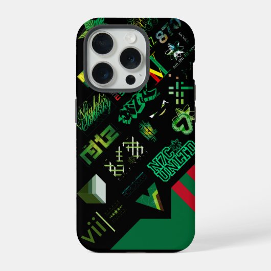 ステッカー[GRN] v1.5 iPhoneケース (裏面)