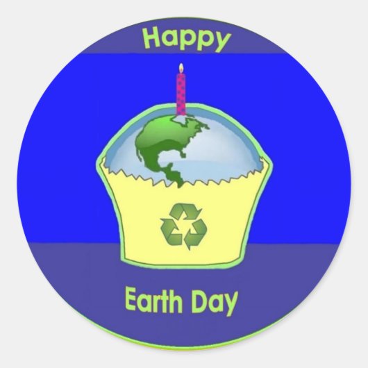 ステッカー – Happy Earth Day (正面)