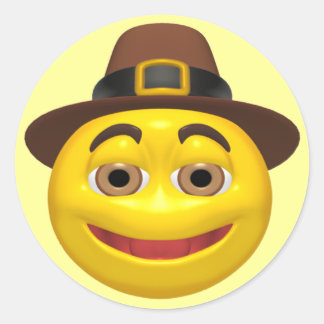 ステッカー – Happy Thanksgiving Pilgrim